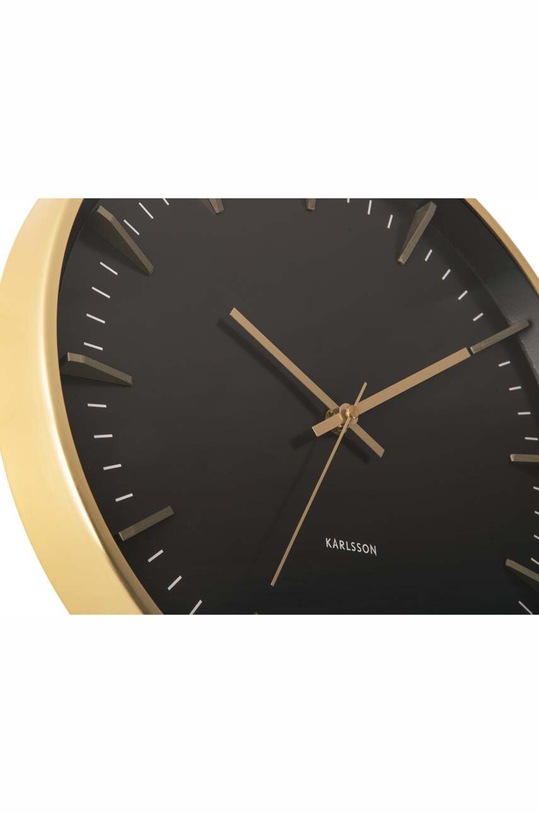 Obývací pokoj a ložnice Nástěnné hodiny Karlsson KA5911GD žlutá