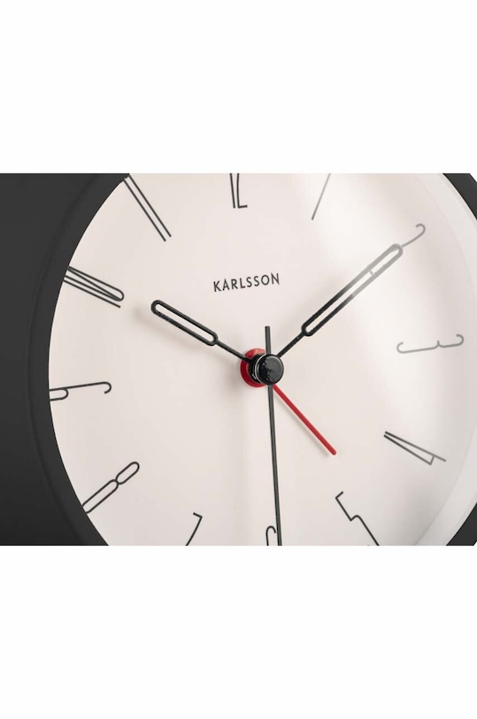 Вітальня та спальня Будильник Karlsson KA5915BK чорний