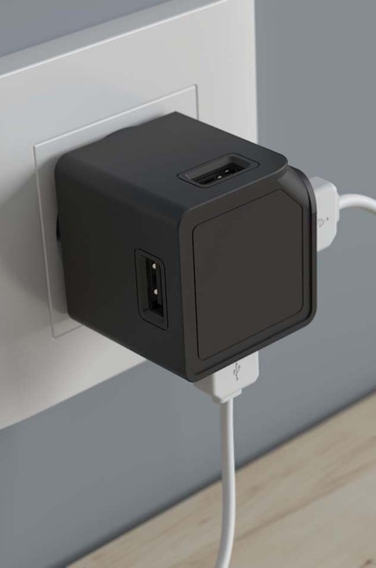 Življenjski slog Polnilec z usb vhodom PowerCube USBcube Original USB A+C 10466BK/EUACMC črna