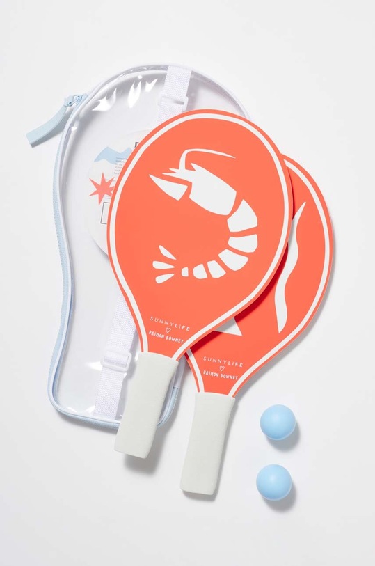 SunnyLife zestaw paletki i piłki plażowe De Playa Coral S3WBATDP multicolor AA00