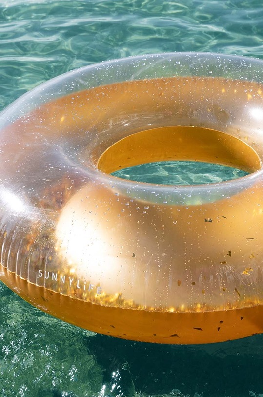 Obroč za plavanje SunnyLife Disco Gold rumena S3LPOLGO