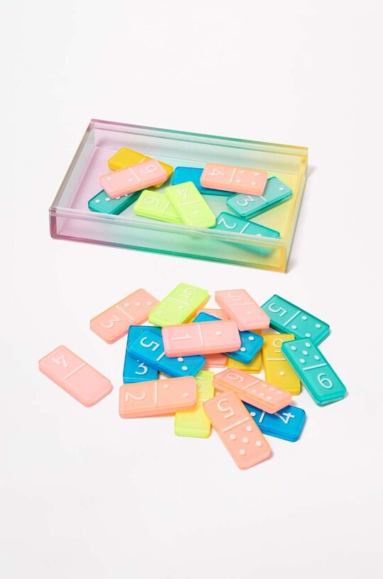 Lifestyle SunnyLife set domino Lucite Dominoes Aurora S35LDOMN multicolor