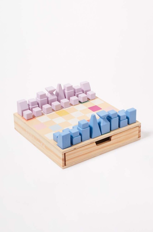 SunnyLife szachy i warcaby Wooden Majorelle multicolor S3WWCHCK