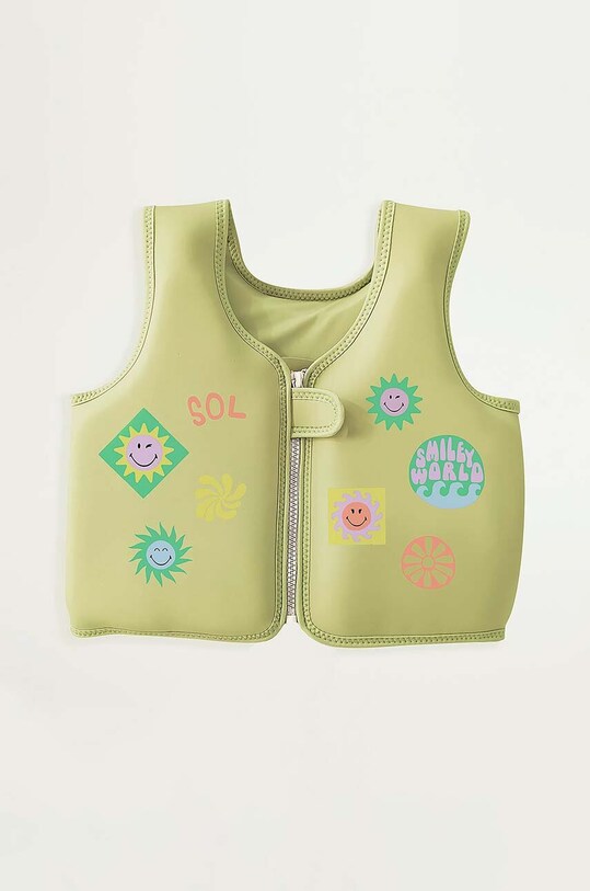 Detská plavecká vesta SunnyLife SmileyWorld Sol Sea viacfarebná S3VVELSM