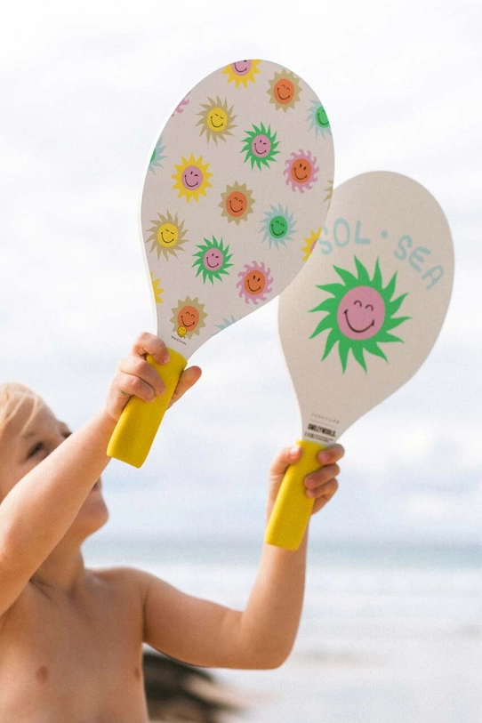 SunnyLife zestaw paletki i piłki plażowe World Sol Sea multicolor S3WBATSM