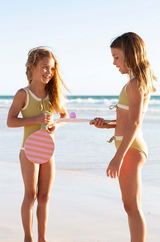 SunnyLife zestaw paletki i piłki plażowe Sea Seeker Strawberry S3WKBASB