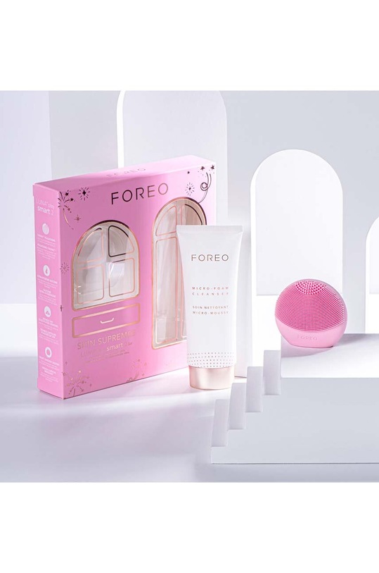 FOREO zestaw do pielęgnacji skóry twarzy Skin Supremes 2022 LUNA™ play smart 2 + Micro-Foam Cleanser 100 ml F1153 multicolor AA00
