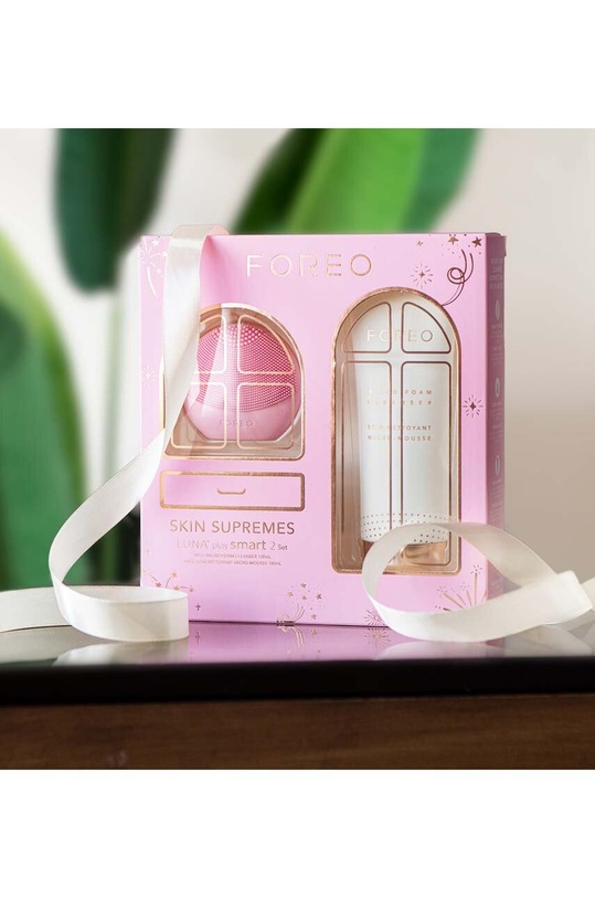 Home SPA FOREO zestaw do pielęgnacji skóry twarzy Skin Supremes 2022 LUNA™ play smart 2 + Micro-Foam Cleanser 100 ml F1153 multicolor