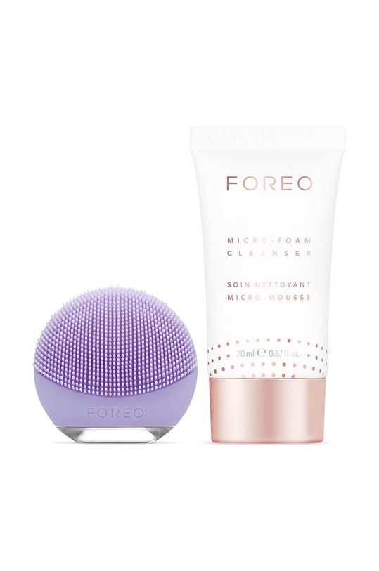 Home SPA Sada péče o pleť obličeje FOREO Set LUNA go & Microfoam Cleanser Lavender F036A fialová
