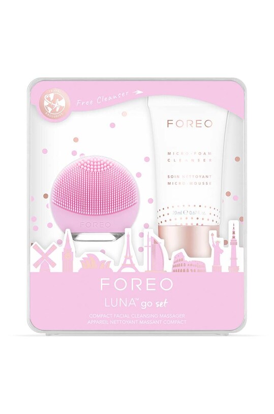 Σετ περιποίησης προσώπου FOREO Set LUNA go Pearl Pink ροζ F041A