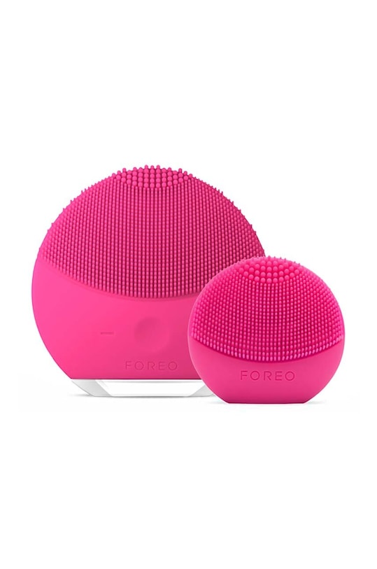 FOREO zestaw szczoteczek sonicznych Here & There LUNA™ mini 2 i LUNA™ play różowy F9762.
