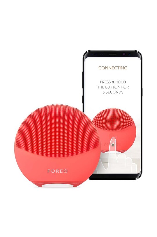 Home SPA FOREO dwustronny masażer oczyszczający skórę twarzy LUNA™ 4 mini F1320 pomarańczowy