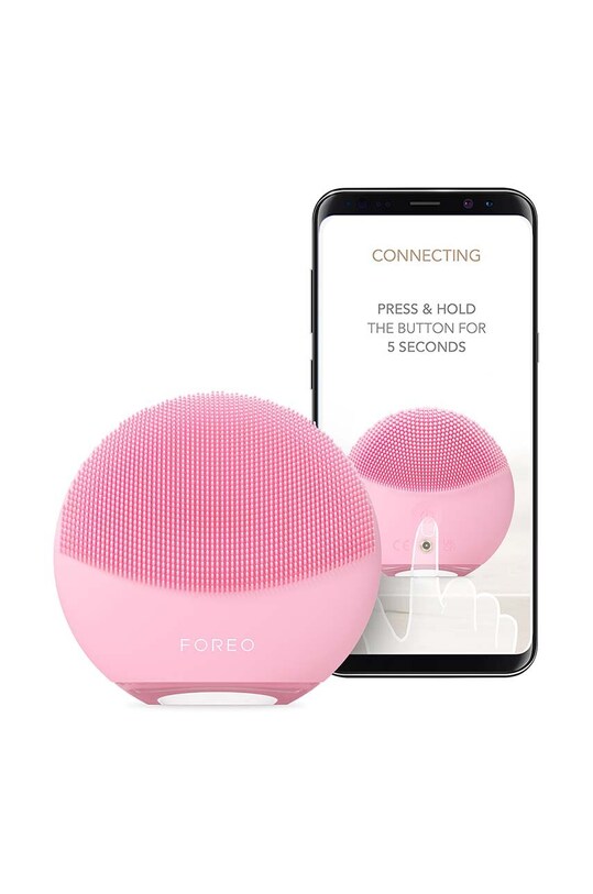 Домашнє SPA Двосторонній масажер для очищення шкіри обличчя FOREO LUNA™ 4 Mini F1306 рожевий