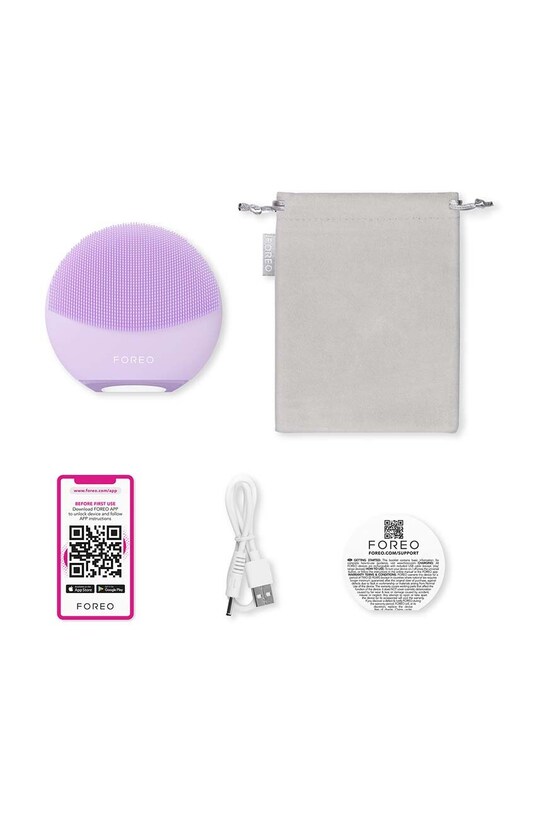 Dvostrani masažer za čišćenje lica FOREO LUNA™ 4 Mini ljubičasta F1290