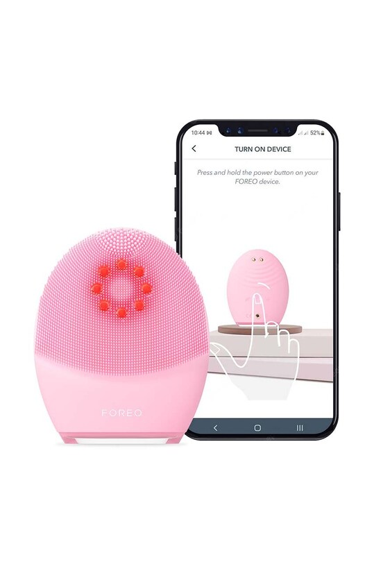 Домашнє SPA Щітка для anti-age очищення та ліфтингу шкіри обличчя FOREO LUNA™ 4 Plus Normal Skin F1245 рожевий