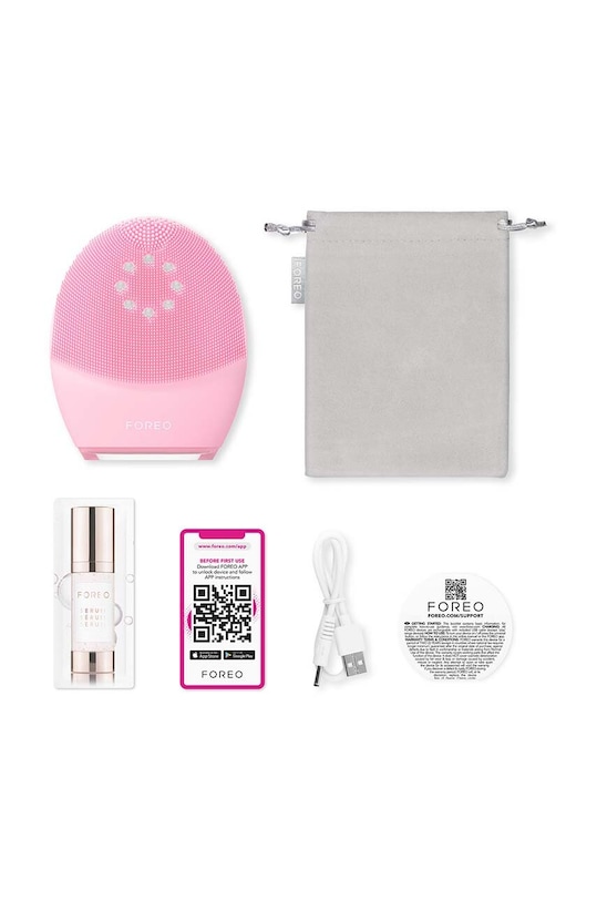 Kefka na čistenie proti starnutiu a lifting pokožky tváre FOREO LUNA™ 4 Plus Normal Skin ružová F1245