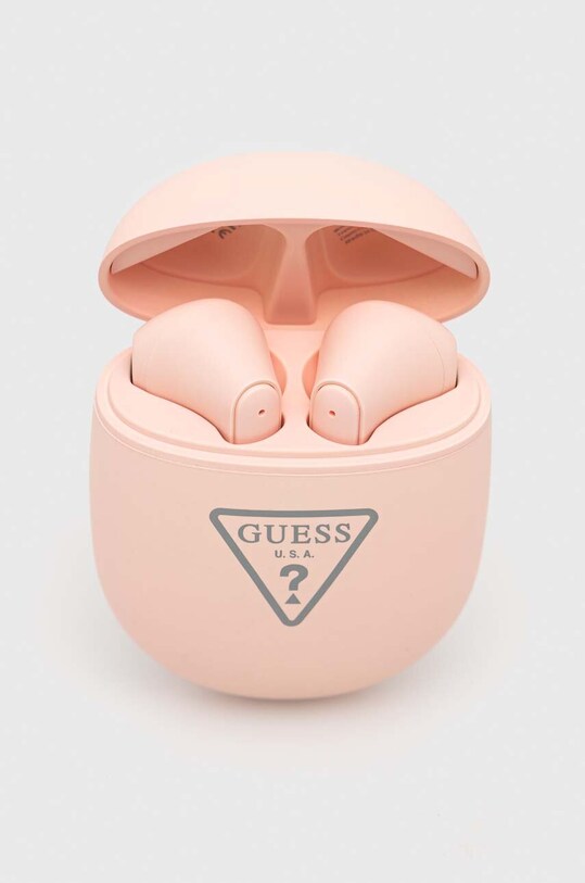 Guess căști fără fir GUTWST82TRP roz AA00