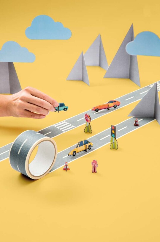 Lifestyle Donkey set cu bandă autoadezivă My first Autobahn 300619 multicolor