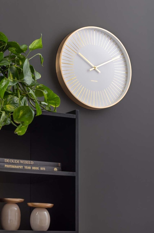 Salon i sypialnia Karlsson zegar ścienny KA5917WH multicolor