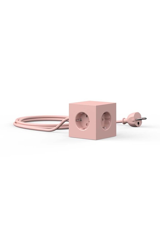 Магнитный зарядный куб Avolt Square 1, 2 x USB, 1,8 m розовый SQ1.F.USB.P