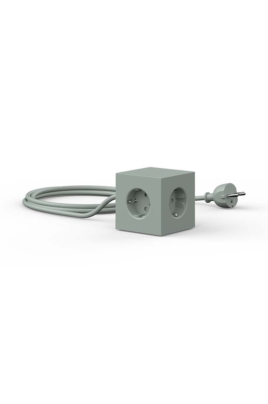 Magnetická nabíjacia kocka Avolt Square 1, 2 x USB, 1,8 m zelená SQ1.F.USB.GR
