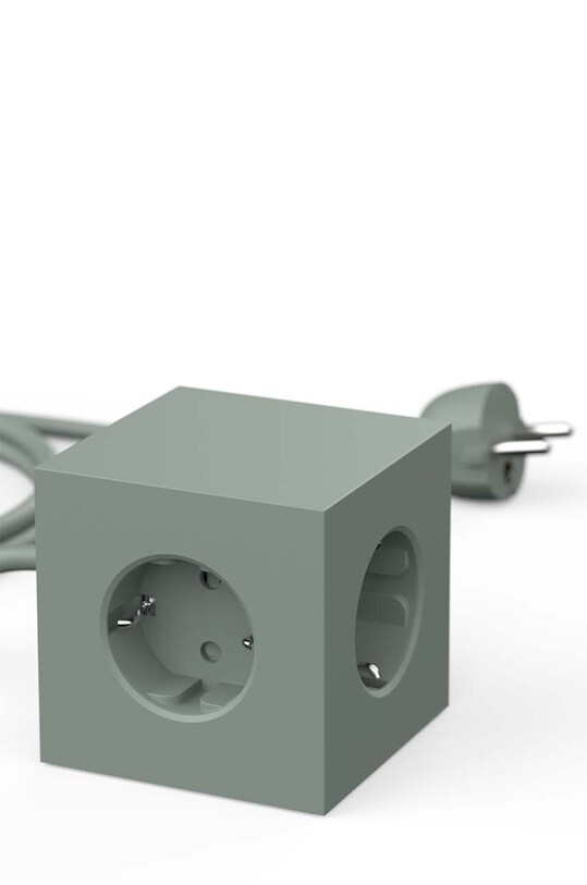Magnetická nabíjacia kocka Avolt Square 1, 2 x USB, 1,8 m zelená SQ1.F.USB.GR