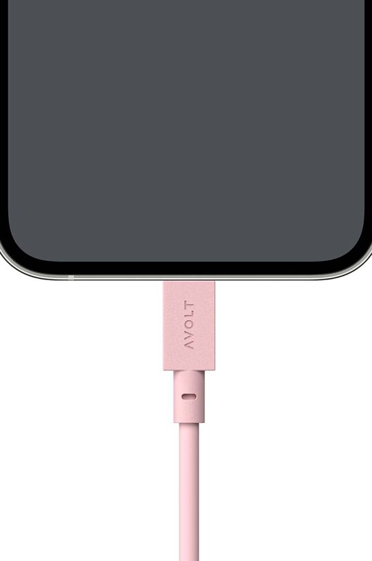 Usb-кабель для зарядки Avolt Cable 1, USB A to Lightning, 1,8 m C1.USB.C89.18.P розовый