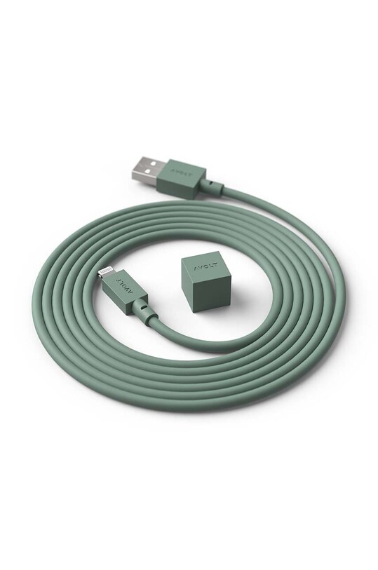 Polnilni kabel usb Avolt Cable 1, USB A to Lighthtning, 1,8 m turkizna C1.USB.C89.18.GR
