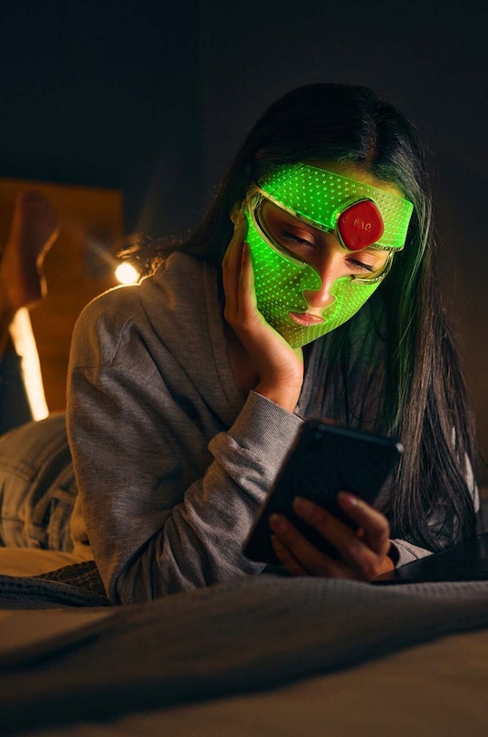 LED силиконова маска за лице FOREO FAQ™ 201 син F016C