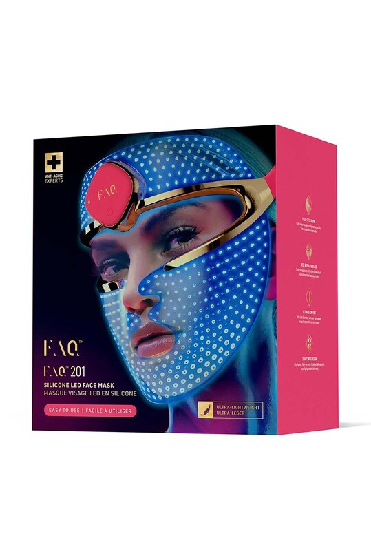 FOREO mască de față cu led din silicon FAQ™ 201 F016C