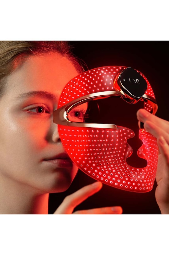 FOREO maska silikonowa led na twarz FAQ™ 202 F017C czerwony AA00