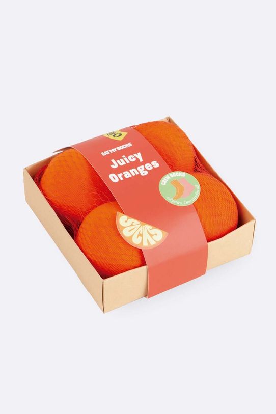 Ponožky Eat My Socks Juicy Oranges 2-pak oranžová EMSNOCJOR2