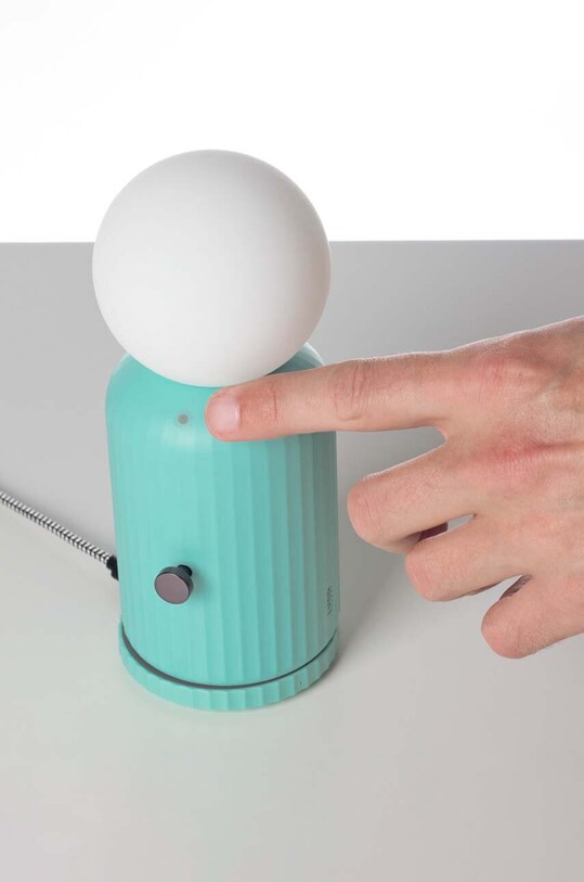 Lampa s bezdrôtovou nabíjačkou Lund London Skittle 2 in 1 LL.7470 tyrkysová
