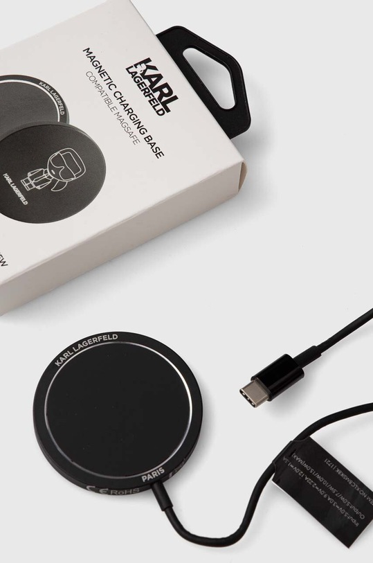 Lifestyle Επαγωγικός φορτιστής Karl Lagerfeld 15W MagSafe KLCBMSIKBK. μαύρο
