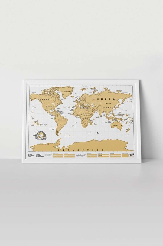 Скретч-карта Luckies of London Scratch Map® - Original барвистий LK.LUSCR