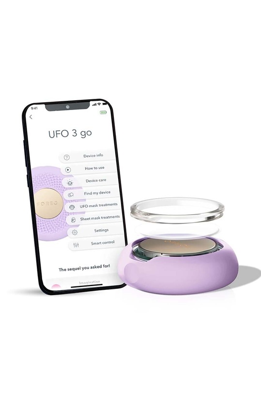 FOREO dispozitiv pentru aplicarea măștilor și terapie cu lumină UFO™ 3 go violet F1597
