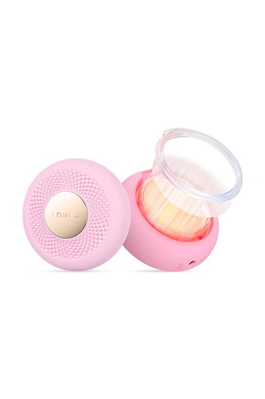 FOREO dispozitiv pentru aplicarea măștilor și terapie cu lumină UFO™ 3 mini roz F1559