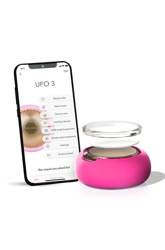 FOREO urządzenie do nakładania maseczek i terapii światłem UFO™ 3 różowy F1528
