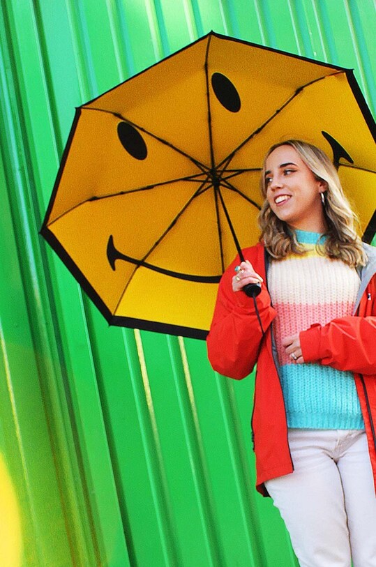 Dáždnik Luckies of London Smiley Umbrella SK.UMBRELLASMY1