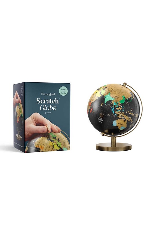 Salon i sypialnia Luckies of London globus biurkowy Scratch Globe LK.LUKSG2 multicolor