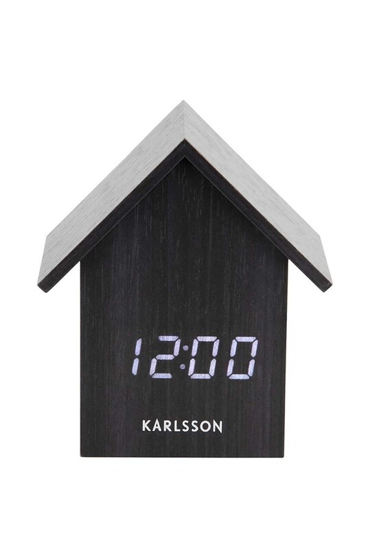 Будильник Karlsson Clock House чёрный KA5932BK