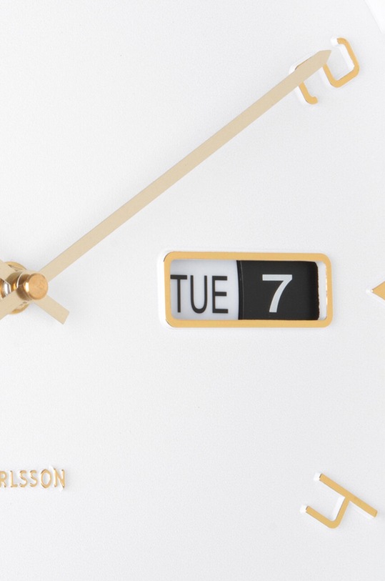 Obývací pokoj a ložnice Nástěnné hodiny Karlsson KA5953WH bílá