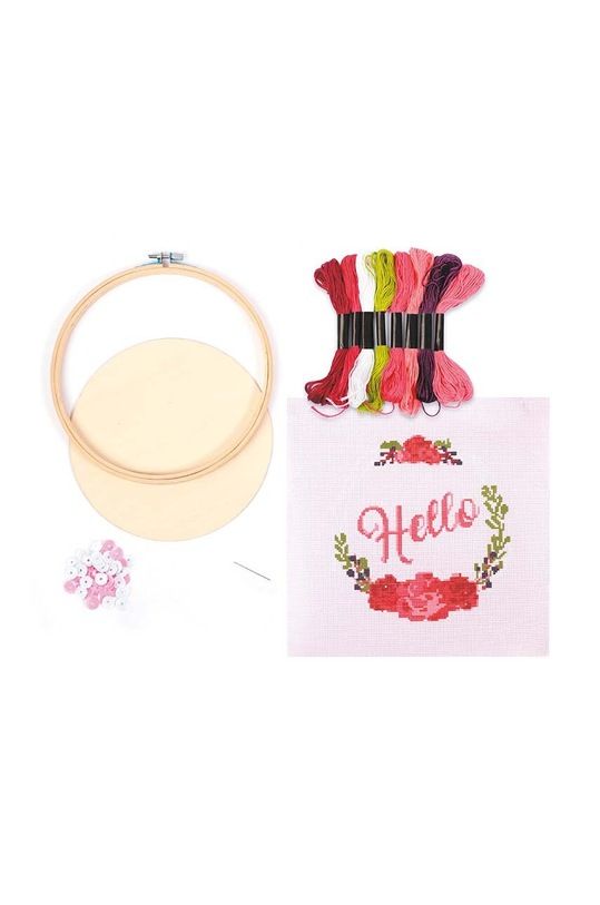Graine Creative trusa de broderie Hello In Wood 420172 multicolor AA00