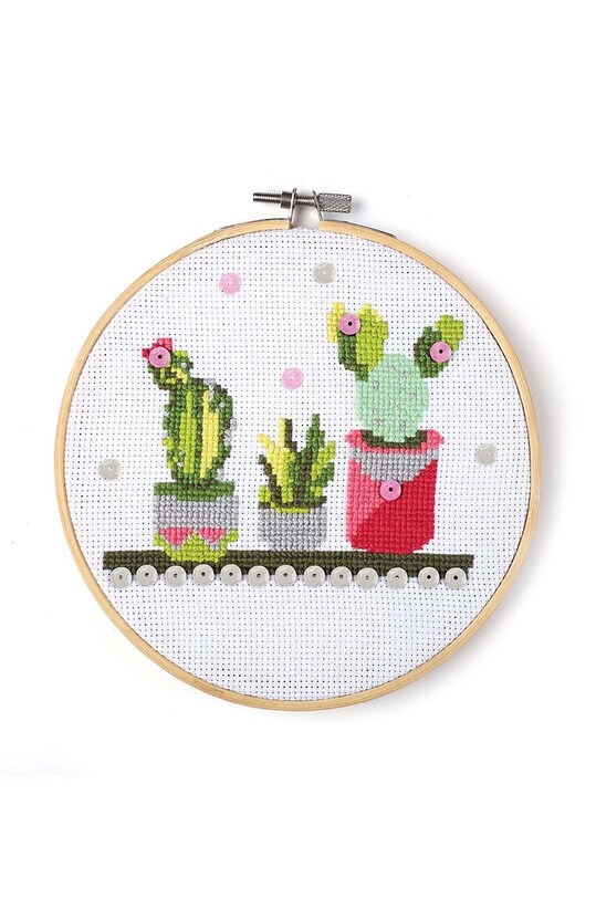 Набор для вышивания Graine Creative Cactus In Wood мультиколор 420170