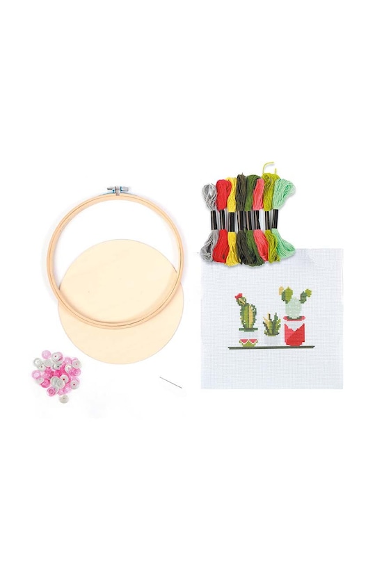 Graine Creative trusa de broderie Cactus In Wood 420170 multicolor AA00