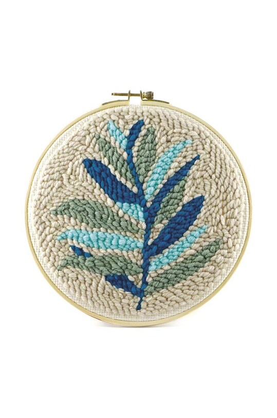 Κιτ κεντήματος Graine Creative Foliage Punch Needle Kit πολύχρωμο 420205