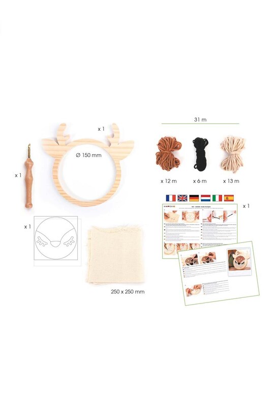 Набір для вишивання Graine Creative Punch Needle Doe Kit 420206 барвистий AA00