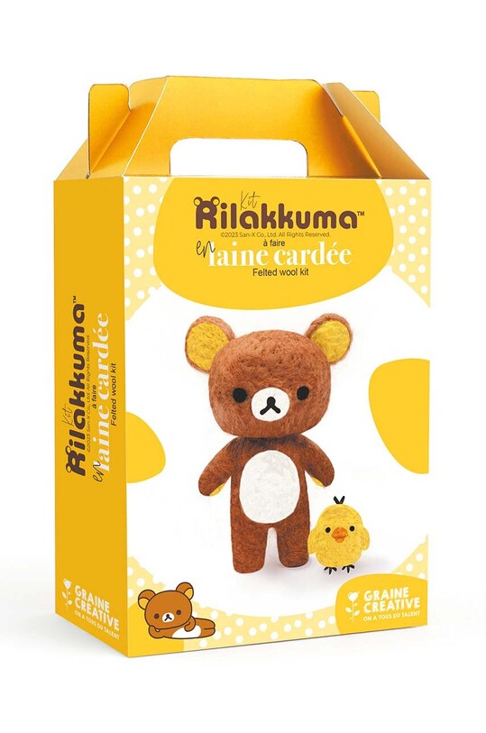 Sada DIY vlněná hračka Graine Creative Rilakkuma Carded Wool Kit vícebarevná 420236