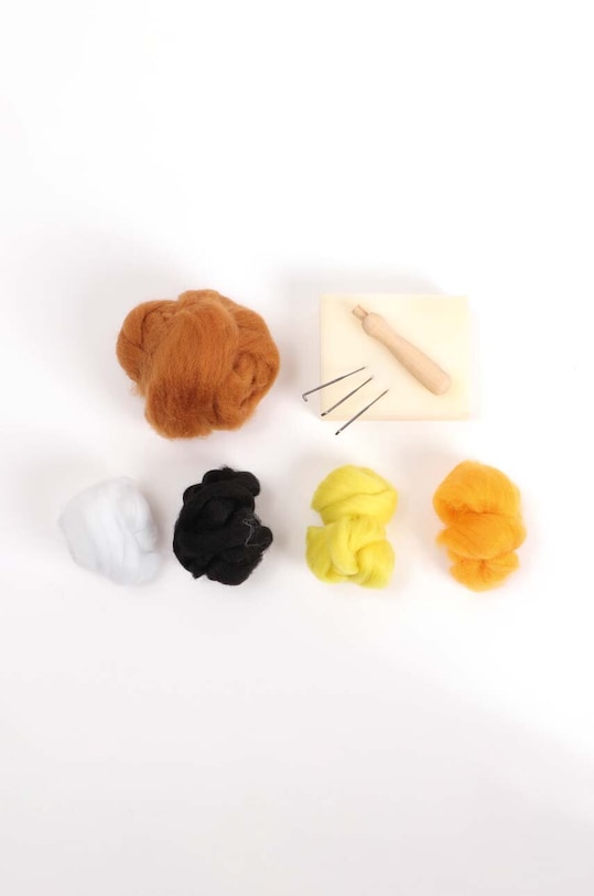 Sada DIY vlněná hračka Graine Creative Rilakkuma Carded Wool Kit 420236 vícebarevná AA00