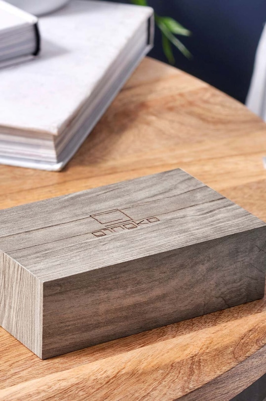 Obývací pokoj a ložnice Stolní hodiny Gingko Design Flip Click Clock G003A12 béžová